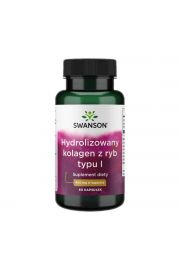 Swanson Hydrolizowany kolagen z ryb typu I 400 mg Suplement diety 60 kaps.