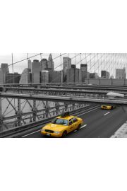 Nowy Jork NYC - te Taxi Brooklyn Bridge - plakat 91,5x61 cm