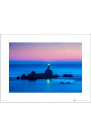 Tom Mackie Lighthouse Night - plakat premium 40x30 cm