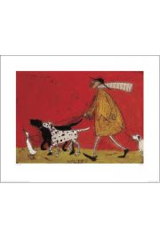 Sam Toft Doris z psami - plakat premium 50x40 cm