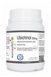 Kenay Ubichinol Koenzym Q10 50 mg Suplement diety 300 kaps.