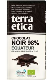 Terra Etica Czekolada gorzka 98% Ekwador fair trade 100 g Bio