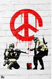 Banksy Peace soldiers - plakat