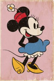 Myszka Miki Minnie Mouse Retro - plakat