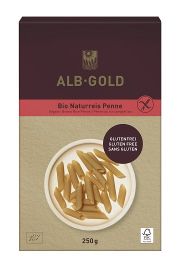 Alb-Gold Makaron ryowy razowy penne bezglutenowy 250 g Bio