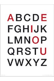 Alphabet Vowels - plakat premium 30x40 cm