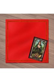 Czerwona chusta do ochrony kart Tarota i akcesoriw magicznych
