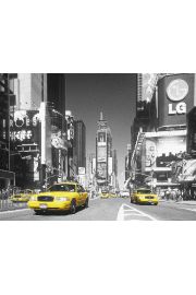 Nowy Jork Times Square yellow cab plakat 3D 67x47 cm
