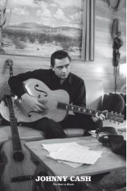 Johnny Cash Man in Black - plakat