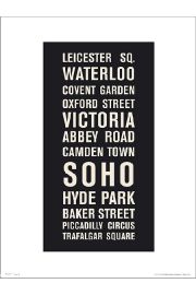 London Places - plakat premium 30x40 cm