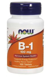 Now Foods Witamina B-1 100 mg Suplement diety 100 tab.