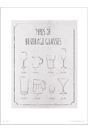 Beverage Glasses - plakat premium