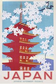 Japonia Kwitnce Winie - plakat 61x91,5 cm