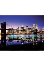 Nowy Jork Brooklyn Bridge Colour - plakat