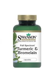Swanson Full Spectrum Turmeric & Bromelain Suplement diety 60 kaps.