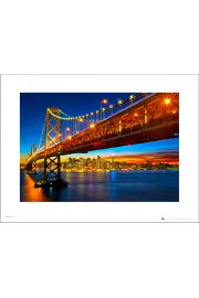 San Francisco Bay Bridge - plakat premium 40x30 cm