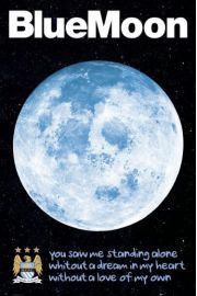 Manchester City Blue Moon - plakat