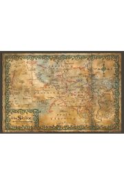 The Hobbit Mapa Shire - plakat 91,5x61 cm