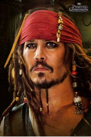 Piraci z Karaibw Johnny Depp Red Bandana - plakat 61x91,5 cm