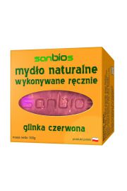 Sanbios Mydo naturalne glinka czerwona 100 g