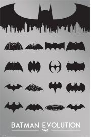 Batman Ewolucja Logo - plakat
