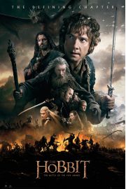 Hobbit Bitwa Piciu Armii Ogie - plakat