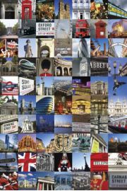 Londyn collage - plakat