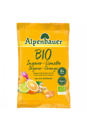 Alpenbauer Cukierki z nadzieniem o smaku imbirowo-limonkowym i imbirowo-pomaraczowym 90 g Bio