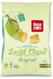 Lima Chipsy z soczewicy 90 g Bio