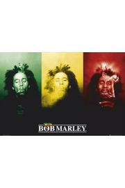 Bob Marley Rasta Flag - plakat 140x100 cm