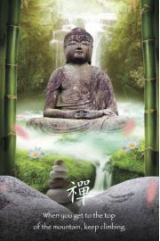 Zen Stones Budda - plakat motywacyjny 61x91,5 cm