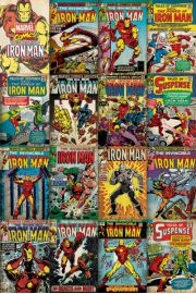 Marvel Iron Man Okadki Komiksw - plakat