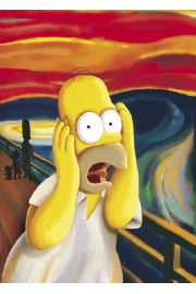 The Simpsons - Krzyk Munch - Simpsonowie - plakat 61x91,5 cm