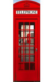Londyn Czerwona Budka Telefoniczna - plakat