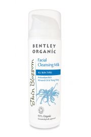 Bentley Organic Skin blossom, antyoksydacyjne bogate mleczko do mycia twarzy 150 ml