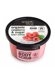 Organic Shop Organic Raspberry & Sugar Body Scrub peeling do ciaa o zapachu maliny 250 ml