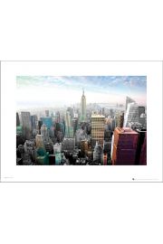 New York Cityscape Colours - plakat premium 40x30 cm
