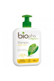 Biopha Organic Biopha, szampon do wosw suchych i zniszczonych z masem karite i proteinami zb, butelka z pompk, 400ml