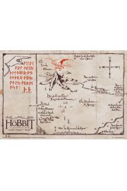 Antyczna Mapa na Pergaminie - The Hobbit - Edycja Kolekcjonerska - plakat premium
