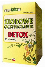 Sanbios Zioowe oczyszczanie Detox Suplement diety 60 tab.