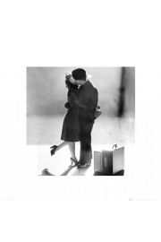 Nowy Jork Pocaunek Zakochanych - plakat premium 40x40 cm