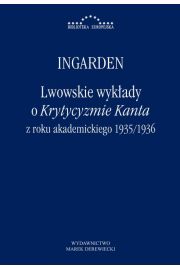 eBook Lwowskie wykady o Krytycyzmie Kanta z roku akademickiego 1935/1936 pdf