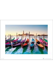 Venice Gondolas - plakat premium 40x30 cm