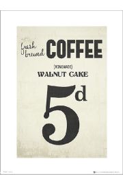 Coffee Walnut Cake - plakat premium
