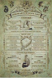 Harry Potter Hogwart Szkolna Lista - plakat 61x91,5 cm