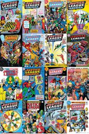 DC Comics Liga Sprawiedliwoci Okadki Komiksw - plakat