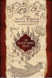 Harry Potter Marauders map - plakat 61x91,5 cm