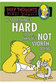 The Simpsons Gbokie Przemylenia Homera - Simpsonowie - plakat 61x91,5 cm