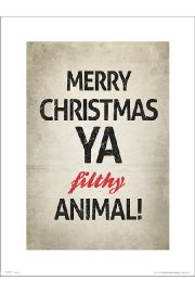 Merry Christmas Animal - plakat premium 30x40 cm