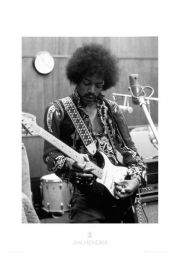 Jimi Hendrix Gitara - plakat premium 60x80 cm